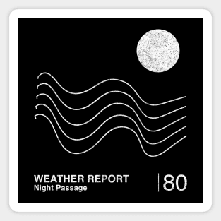 Weather Report / Minimalist Graphic Artwork Fan Design Magnet